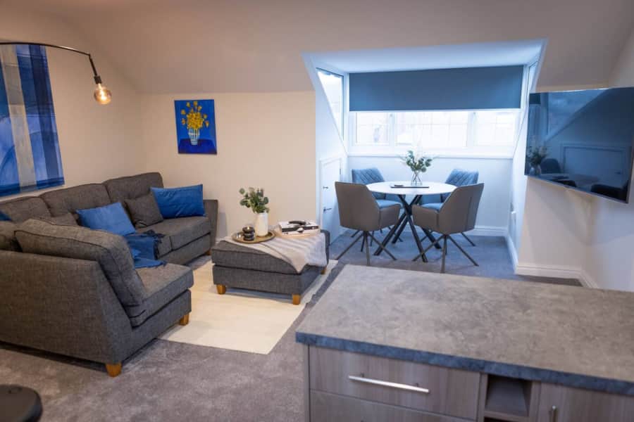 View across the living area in Apartment 3